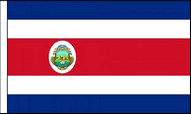 Costa Rica Hand Waving Flags